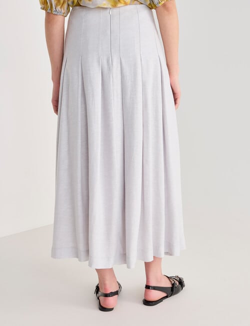 State of play Nord Linen Skirt, Silver product photo View 02 L