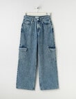 Switch Taylor Wide Leg Cargo Jean, Malibu Blue product photo