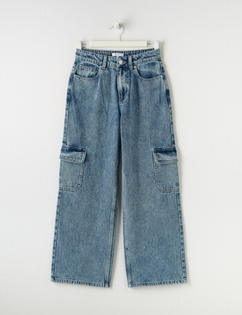 Switch Taylor Wide Leg Cargo Jean, Malibu Blue product photo