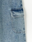 Switch Taylor Wide Leg Cargo Jean, Malibu Blue product photo View 02 S