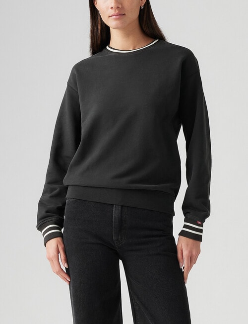 Levis Heritage Sport Crew Archival Script Sweatshirt, Pirate Black product photo