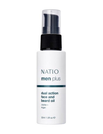 Natio Men Plus Dual Action Face and Beard Oil, 30ml product photo