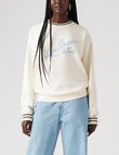 Levis Heritage Sport Crew Archival Script Sweatshirt, Egret product photo