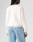 Levis Heritage Sport Crew Archival Script Sweatshirt, Egret product photo View 02 S