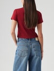 Levis Essential Archival Script Sporty Tee, Sun-Dried Tomato product photo View 02 S