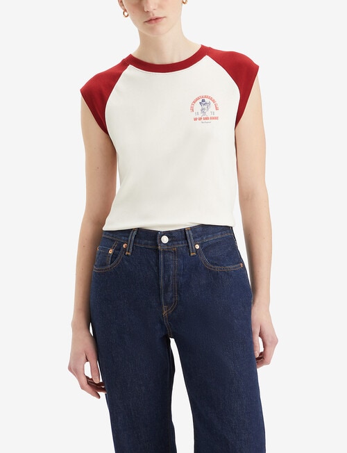 Levis Graphic Anywear Tank, Egret & Sun-Dried Tomato product photo