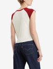 Levis Graphic Anywear Tank, Egret & Sun-Dried Tomato product photo View 02 S