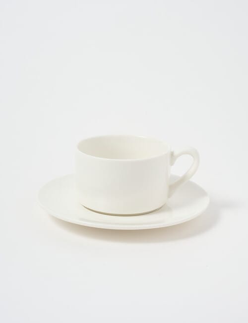 Alex Liddy Contemporary Cup & Saucer, White, 200ml product photo