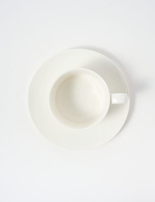 Alex Liddy Contemporary Cup & Saucer, White, 200ml product photo View 02 L