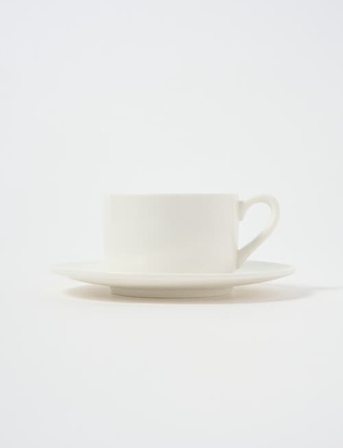 Alex Liddy Contemporary Cup & Saucer, White, 200ml product photo View 03 L