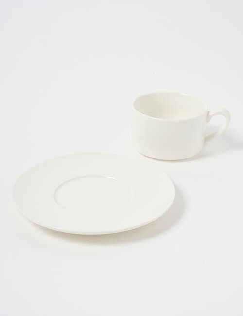 Alex Liddy Contemporary Cup & Saucer, White, 200ml product photo View 04 L