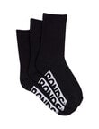 Bonds Logo Crew Sock, 3-Pack, Black product photo