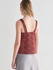 Mineral Rocco Satin Print Top, Cherry product photo View 02 S