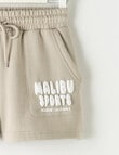 Switch Malibu Puff Print Fleece Short, Stone product photo View 02 S