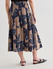 State of play Zola Midi Skirt, Belamy Print product photo View 02 S