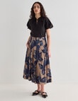 State of play Zola Midi Skirt, Belamy Print product photo View 03 S