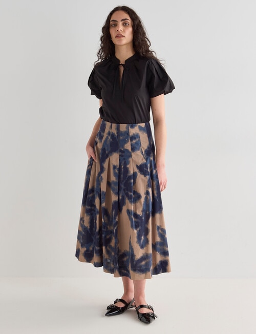 State of play Zola Midi Skirt, Belamy Print product photo View 03 L