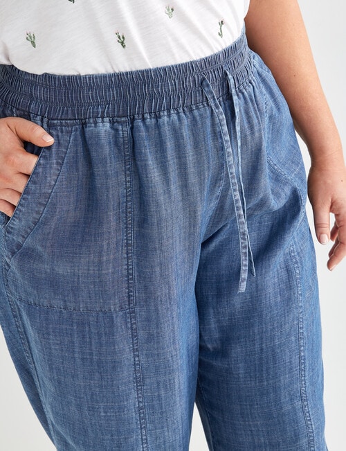 Studio Curve Chambray Pant, Chambray product photo View 04 L