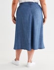 Studio Curve Chambray Skirt, Chambray product photo View 02 S