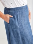 Studio Curve Chambray Skirt, Chambray product photo View 04 S