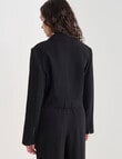 State of play Bernie Cropped Blazer, Black product photo View 02 S