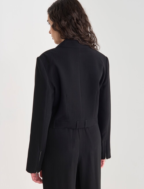 State of play Bernie Cropped Blazer, Black product photo View 02 L