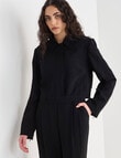 State of play Bernie Cropped Blazer, Black product photo View 05 S