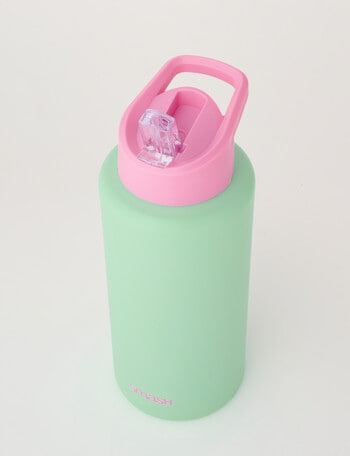 Smash Hydrate Stainless Steel DW Sipper, Green & Pink, 1L product photo