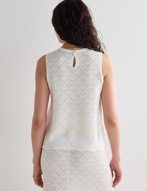 State of play Otis Lace Knit Top, Ivory product photo View 02 L