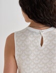 State of play Otis Lace Knit Top, Ivory product photo View 07 S