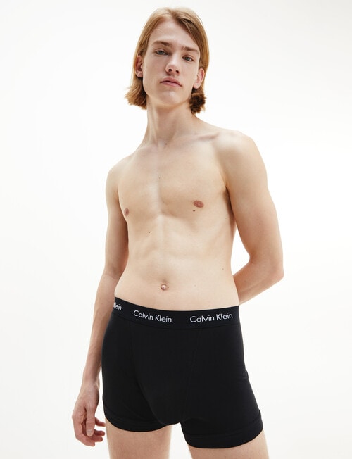 Calvin Klein Cotton Stretch Trunk, 5-Pack, Black product photo View 02 L