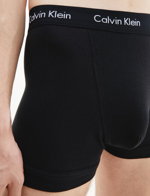 Calvin Klein Cotton Stretch Trunk, 5-Pack, Black product photo View 04 L