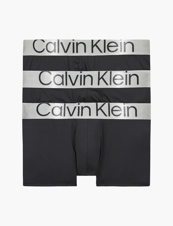 Calvin Klein Reconsidered Steel Trunk, 3-Pack, Black product photo