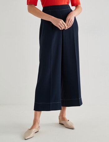 Jigsaw Huxley Smart Crop Pant, Navy product photo