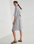 Jigsaw Raina Striped Shirt Dress, Black Stripe product photo