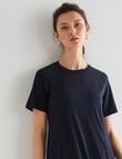 Jigsaw Nola Panelled Knit Dress, Navy product photo View 05 S