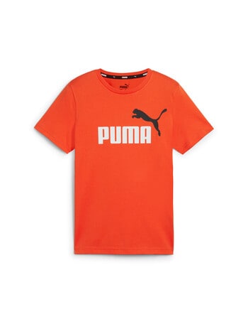 Puma 2-Colour Logo Short Sleeve Tee, Red product photo