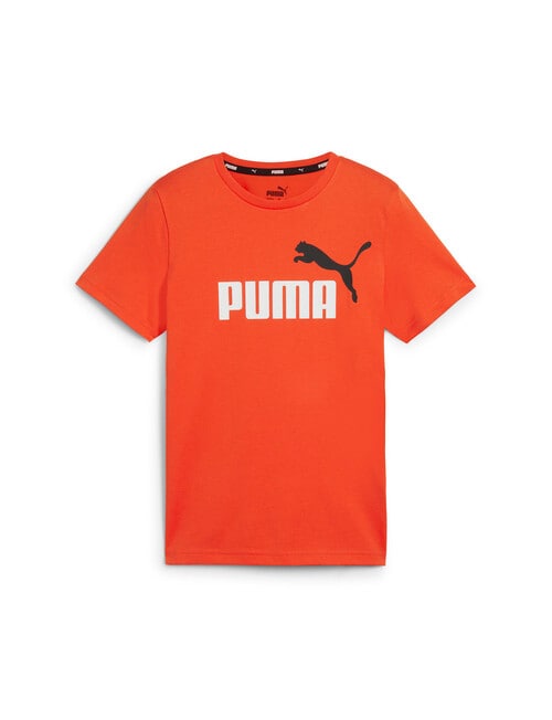 Puma 2-Colour Logo Short Sleeve Tee, Red product photo