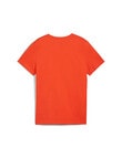 Puma 2-Colour Logo Short Sleeve Tee, Red product photo View 02 S