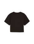 Puma Short Sleeve Cropped Tee, Black product photo View 02 S