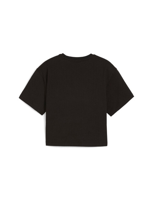 Puma Short Sleeve Cropped Tee, Black product photo View 02 L