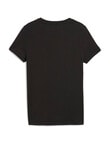 Puma Metalic Script Short Sleeve Tee, Black product photo View 02 S