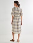 Jigsaw Dianna Printed Dress, Navy Check product photo View 02 S