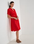 Jigsaw Bonita self check shift dress, Ruby product photo View 03 S