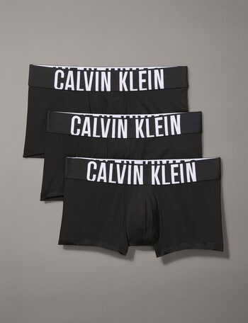 Calvin Klein Intense Power Low Rise Trunk, 3-Pack, Black product photo