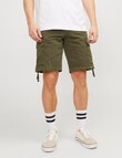 Jack & Jones Cole Barkley Cargo Shorts, Olive product photo