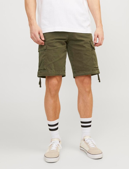 Jack & Jones Cole Barkley Cargo Shorts, Olive product photo