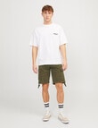 Jack & Jones Cole Barkley Cargo Shorts, Olive product photo View 02 S