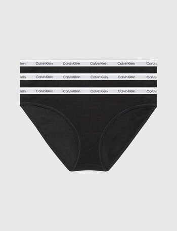 Calvin Klein Modern Logo Bikini Brief, 3-Pack, Black, XS-XL product photo