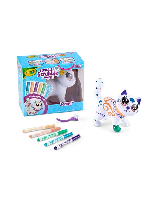 Crayola Scribble Scrubbies Poseable Jumbo Pet, Jenny product photo View 02 L